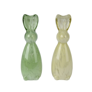Hasenfigur - aus Glas - ca. 24,50 cm - 1 Stück
