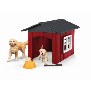 schleich® - FARM WORLD - Hundehütte mit Goldenretriever - 42722