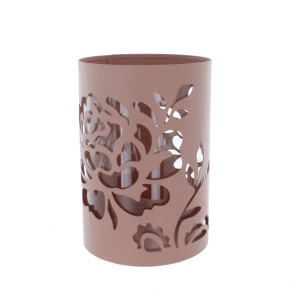 Laterne rund rosa - ca. 12,7 x 12,7 x 18,2 cm