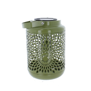 Solar Laterne grün - ca. 12 x 12 x 17,5 cm