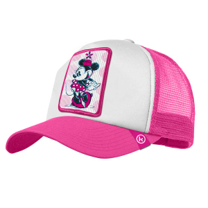 Minnie Mouse Mütze - Young Teen - pink/weiß - ca. 58 cm