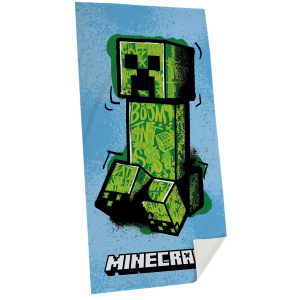 Minecraft - Badetuch - blau/grün - ca. 70 x 140 cm