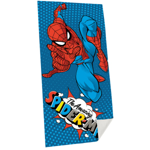 Spider-Man - Badetuch - blau/rot - ca. 70 x 140 cm