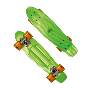 Skateboard - NoRules - ABEC 5 - Fun - grün-orange