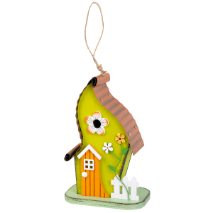 Dekohänger Wichtelhaus - grün - ca. 12 x 7 x 18,5 cm