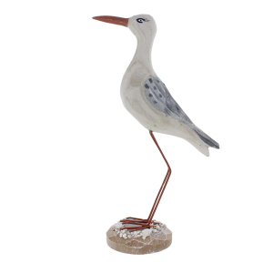 Standdeko - Möve - weiß/grau - ca. 17 x 9 x 24 cm