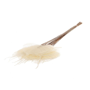 Dekoblätter - ca. 55 cm - creme/braun 