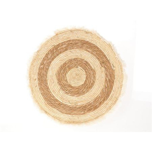 Teppich - rund - ca. ⌀ 40 cm - natur