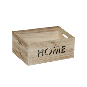 Kiste - home - offen - Größe M - ca. 30 x 20 x 16 cm