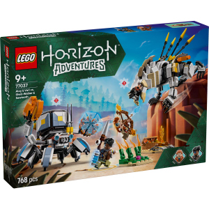 LEGO® Horizon Adventures 77037 - Aloy und Varl vs. Panzerwanderer und Sägezahn