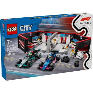 LEGO® City 60444 - F1® Garage mit Mercedes-AMG & Alpine Rennautos