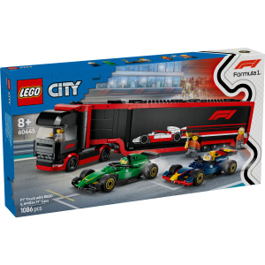 LEGO® City 60445 - F1® Transporter mit RB20 & AMR24 F1® Rennautos