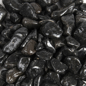 Dekosteine - Natursteine - schwarz - ca. 370 ml - Ø ca. 1,5 - 2,5 cm