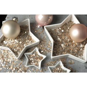 Streudeko - Glimmerflocken - bicolor - ca. 200 ml