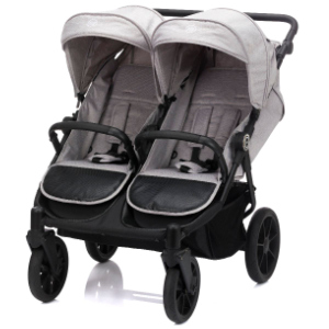 Zwillingsbuggy - Geschwisterbuggy - S-131 - Duette - grau