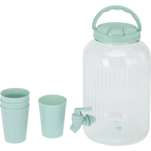 Geränkespender - inkl. 4 Bechern - ca. 3700 ml - 1 Stück