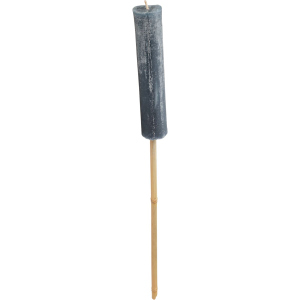 Fackelkerze - ca. 4,7 x 4,7 x 61 cm - grau