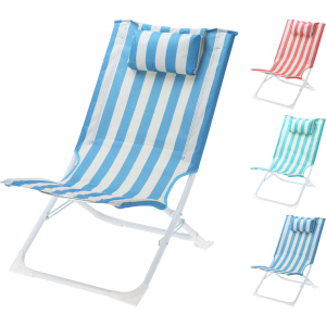 Strandstuhl - faltbar - gestreift - 1 Stück