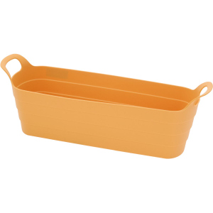 Blumenkasten - aus Kunststoff - ca. 5 x 14 x 11,5 cm - gelb