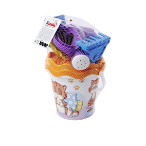 Sandeimergarnitur - Katze - 6-teilig - Ø Eimer ca. 17 cm