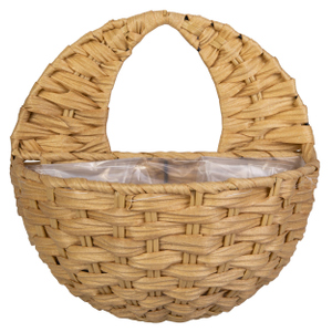 Pflanzkorb - Wanddeko - beige - Größe S - ca.  26 x 14 x 13/26 cm