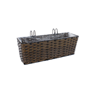 Pflanzkasten zum Hängen braun M - ca. 44 x 19 x 16 cm