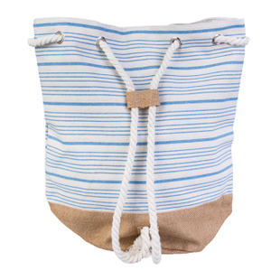 Strandtasche - Streifen - ca. 28 x 28 x 46 cm