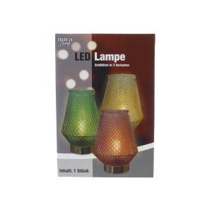 LED Lampe Tropfen - ca. 12 x 12 x 17 cm - 1 Stück