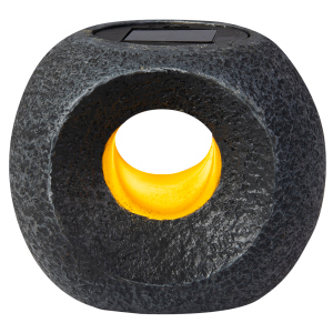 Solar LED Deko-Objekt - schwarz - ca. 15,5 x 11,5 x 12 cm