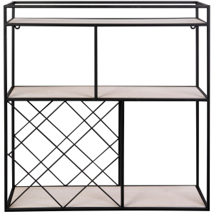 Dekoregal quadratisch - schwarz/grau - ca. 55 x 16 x 58 cm