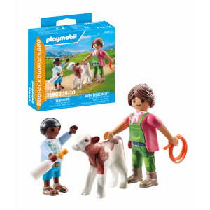 Playmobil® 71803 - Bäuerin mit Kind und Kalb - Playmobil® Duo Pack