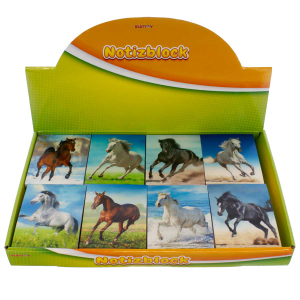 Besttoy - Mini Notizblock - Pferde - 1 Stück