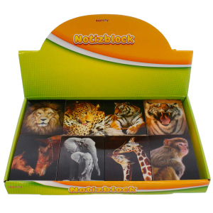 Besttoy - Mini Notizblock - Wildtiere - 1 Stück