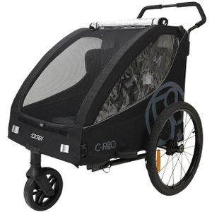 Fahrradanhänger - schwarz 