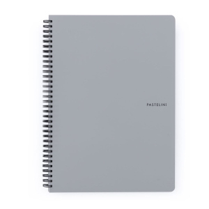 Pastelini - Collegeblock - A4 - grau