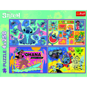 Puzzle - Lilo & Stitch - 4 x 250 Teile