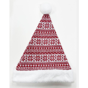 Nikolausmütze rot/weiß - ca. 30 x 44 cm