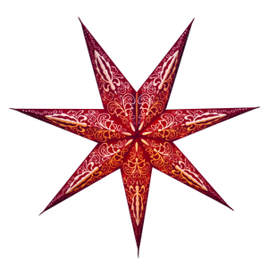 Stern aus Papier - rot - ca. 60 cm