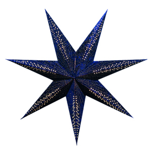 Stern aus Papier - blau - ca. 60 cm
