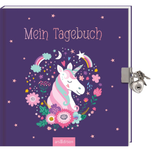 Mein Tagebuch - Einhorn - mit Schloss