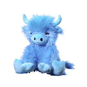 Plüschtier - Highland Kuh  - blau - 25 cm
