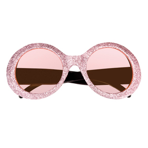 Brille - Jackie Glitter - für Erwachsene - pink