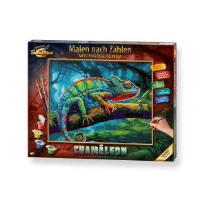 Malen nach Zahlen - Chamäleon - Meisterklasse Premium