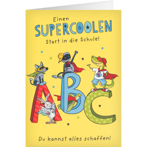 Schulanfangskarte - ABC