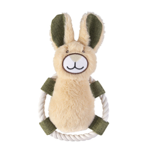 Hundespielzeug - Spielring Hase - ca. 17 x 30 cm