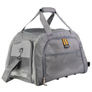 Tiertransportbox - grau - ca. 52 x 45 x 16 cm