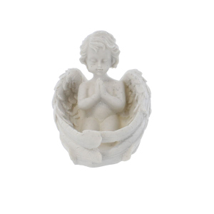 Grabdeko betender Engel - ca. 12,8 x 13 x 14,5 cm