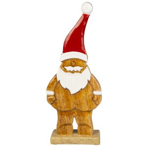 Standdeko Weihnachtsmann - ca. 32 x 12,5 x 5 cm
