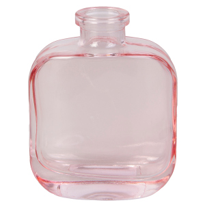 Vase flach rosa - ca. 8,5 x 4,4 x 10,6 cm