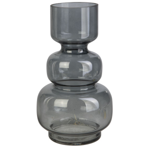 Vase bauchig grau - ca. 25 cm